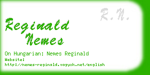 reginald nemes business card